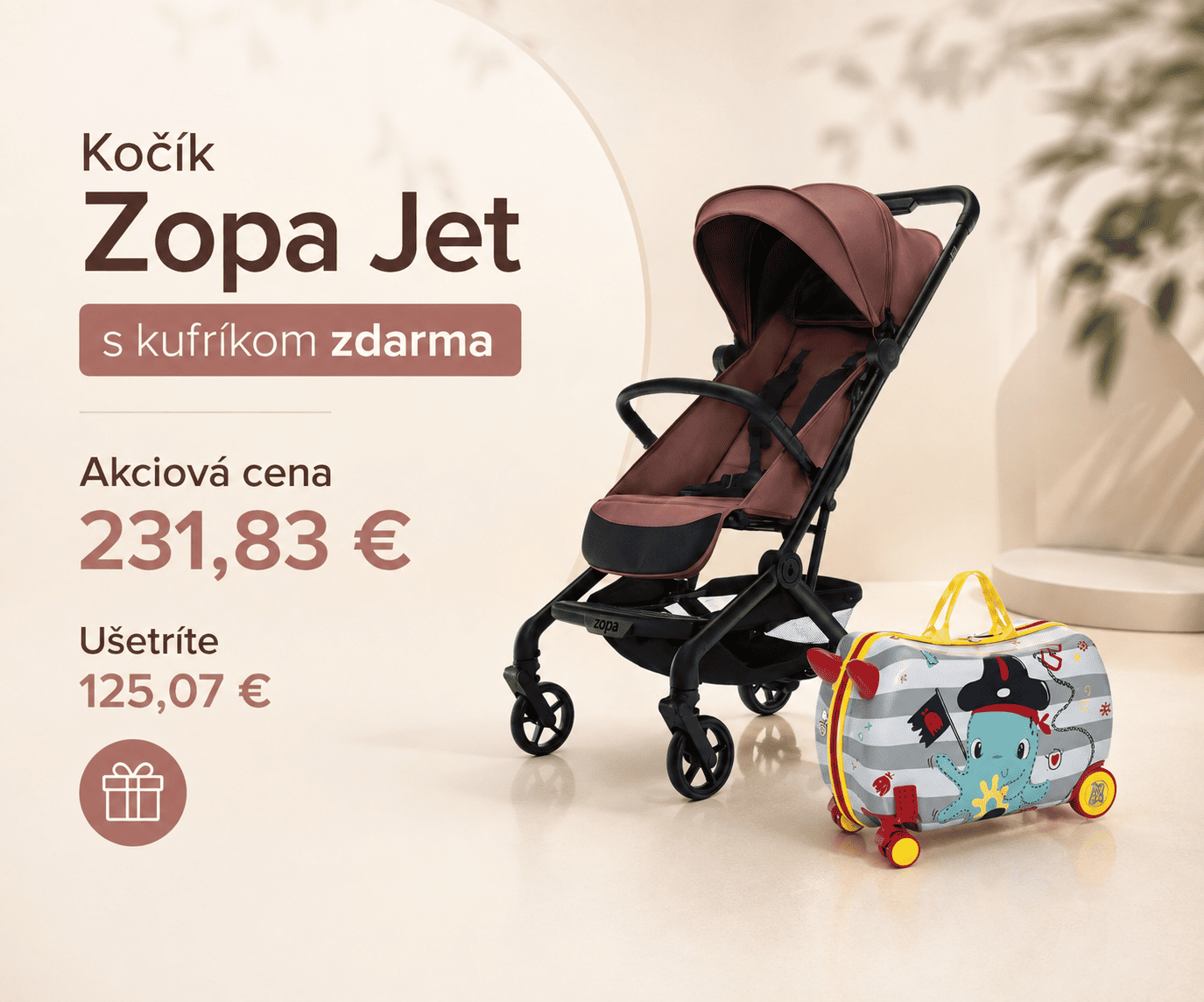 Zopa Jet s kufríkom zdarma
